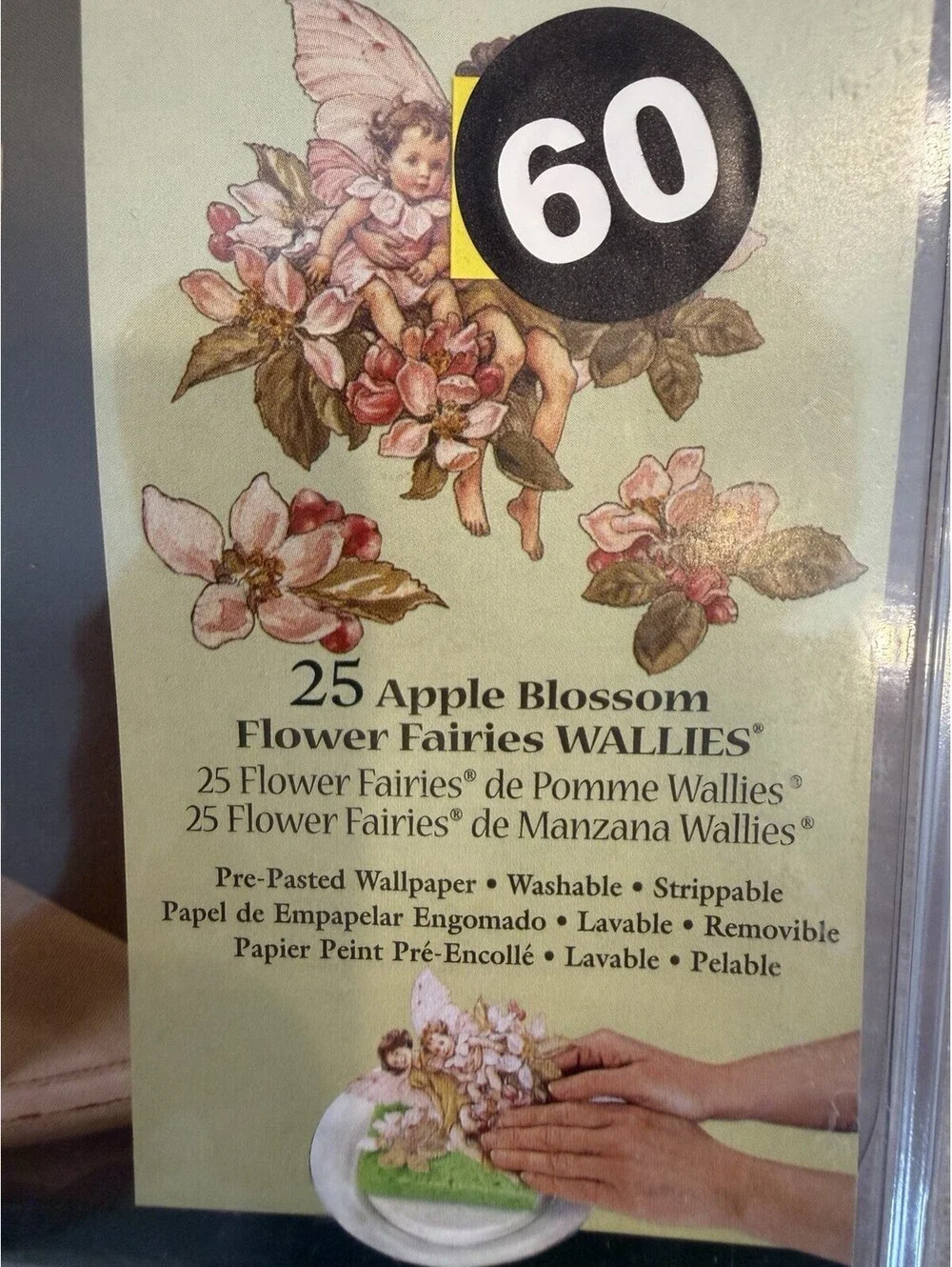 Wallies Wallpaper Cutouts Set Of 3 Roses And Fairies New Sealed